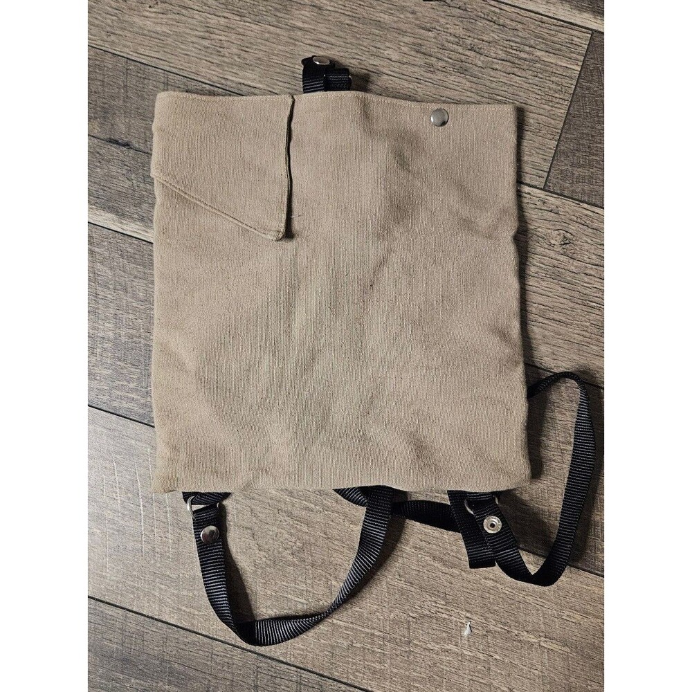 Carson Rogers Carogi Brown Canvas Convertible Backpack Sling Bag